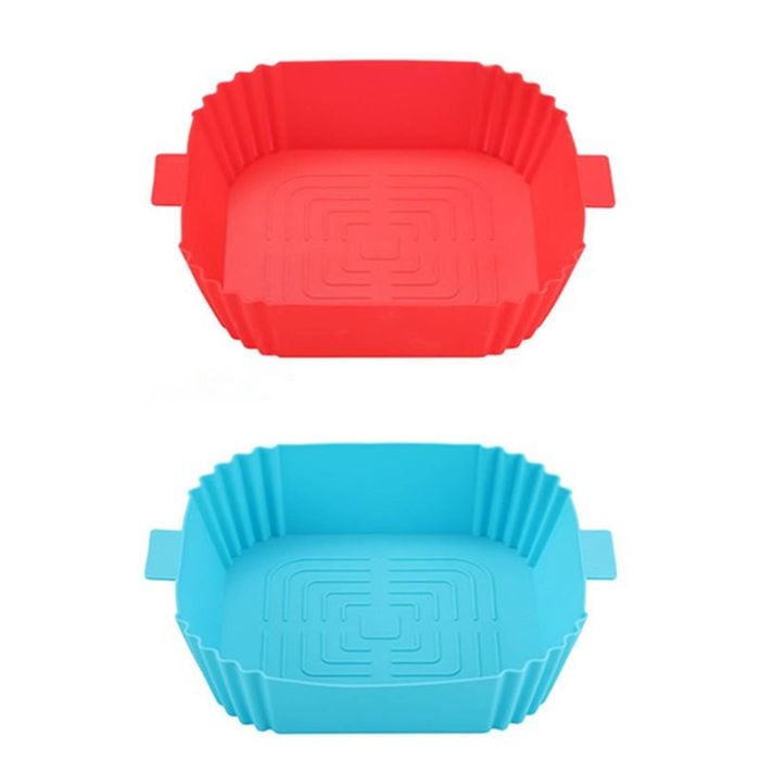 Catzon 2 Pcs Silicone Liners Pot for Air Fryer Reusable