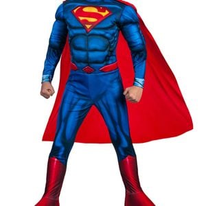 Superman Boys Deluxe Muscle Chest Costume - 7-8