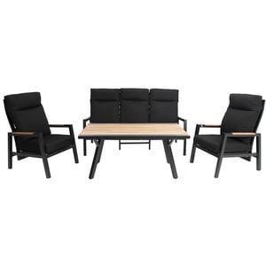ESPERANCE 4pc LOUNGE SET BLACK