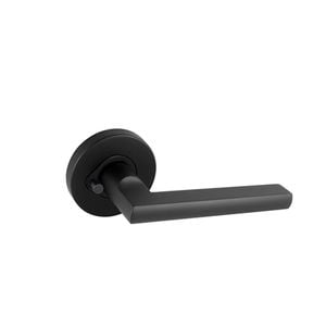 Gainsborough G4 Series Matte Black Lianna Privacy Lever Set