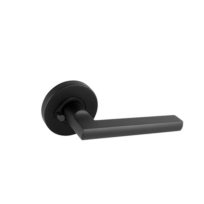 Gainsborough G4 Series Matte Black Lianna Privacy Lever Set