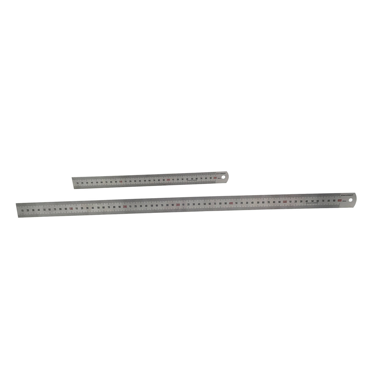 Craftright 600 & 300mm 2 Piece Stainless Steel Ruler - Bunnings New Zealand