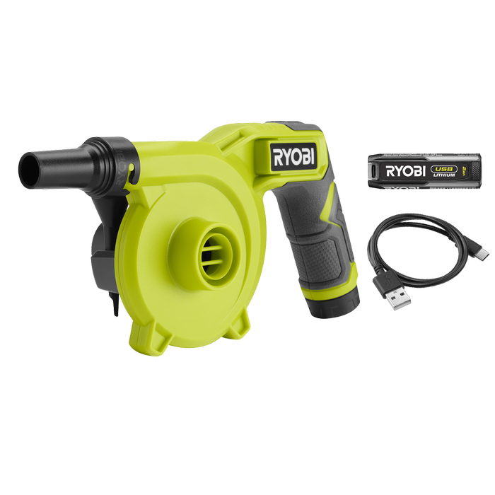 Ryobi USB High Volume Inflator 2Ah Kit