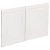 Kaboodle 900mm White Gloss Heritage Rangehood Doors - 2 Pack