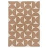 Loopsie-180cm X 120cm-rousham Brown And Cream Geometric Washable Rug