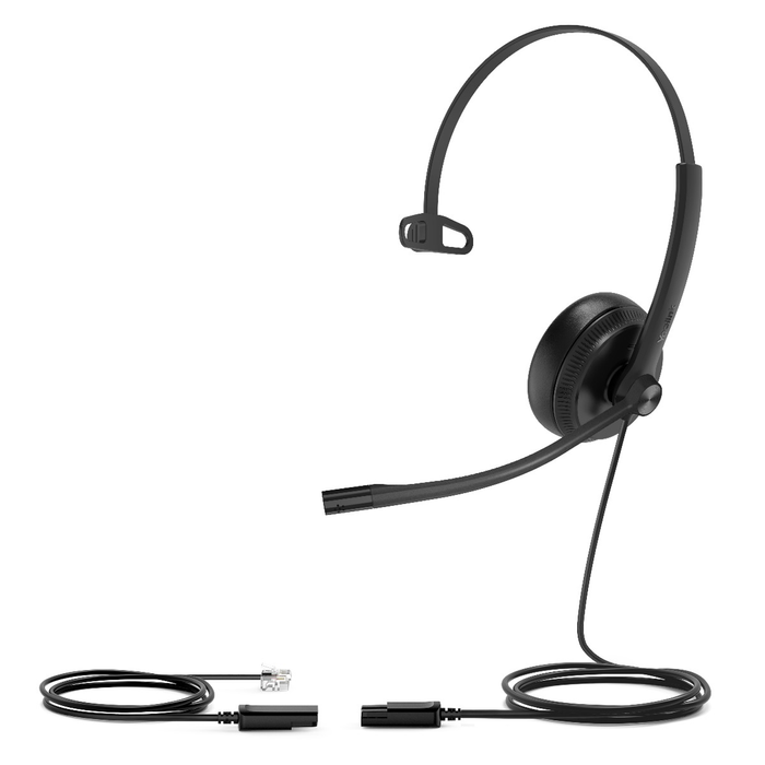 Yealink Yhs34 Mono Wideband Noise-canceling Headset - Black