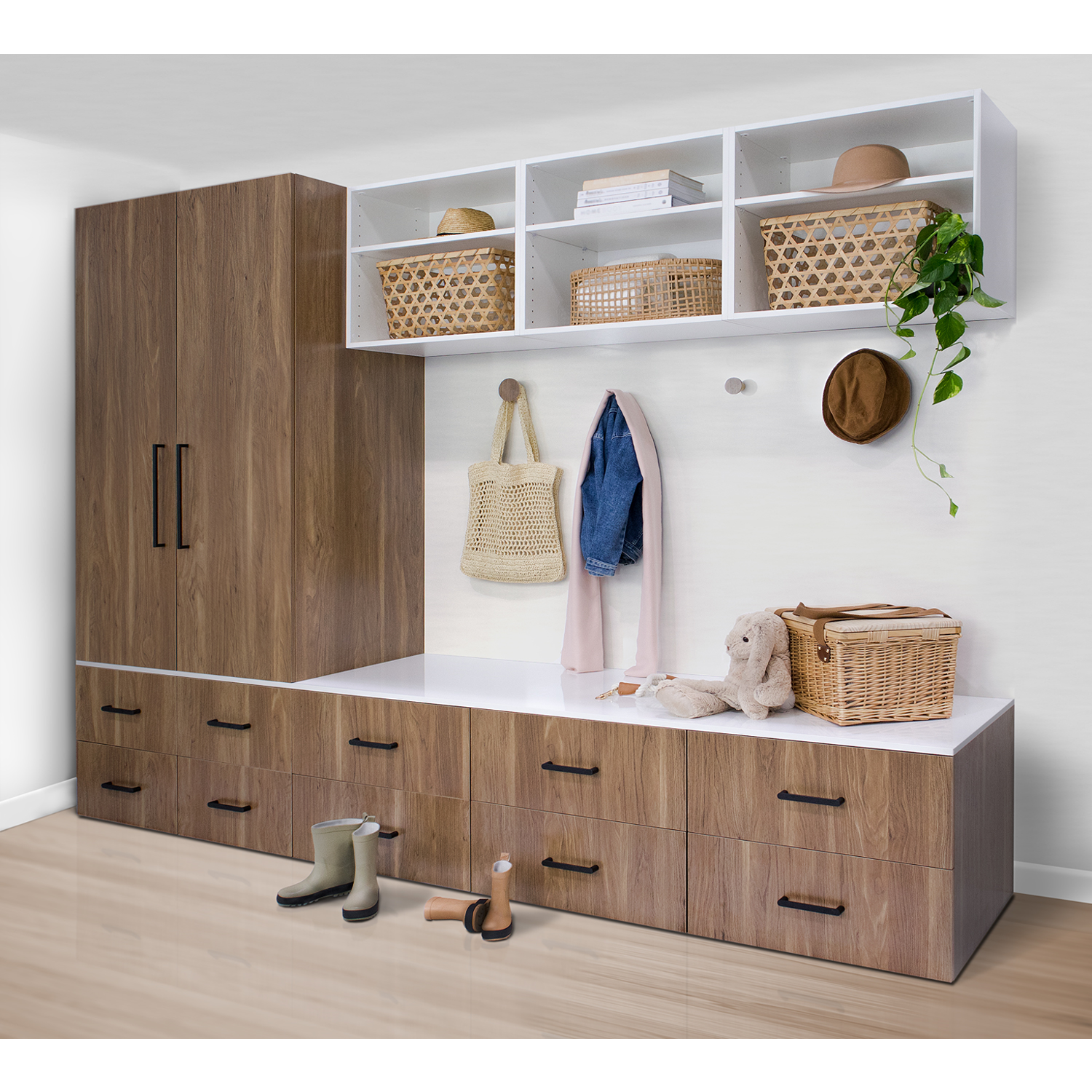 LUGNA Functional & Stylish Entryway & Mudroom