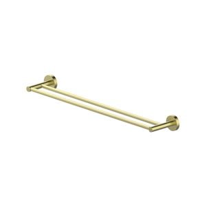 Gareth Ashton Brushed Brass 760mm Double Towel Rail