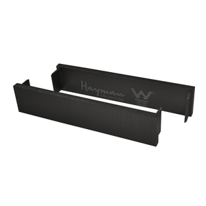 DTA 21mm Brushed Black Hayman Drain End Caps 