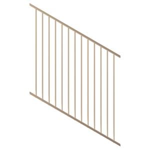 ProtectorAl 350-1200W x 1200H Primrose Flat Top Pool Fence Panel Raked 16-30º