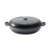 Baccarat Le Connoisseur Cast Iron French Saute Pan 31cm - Smoke