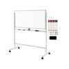 Costway  Magnetic Whiteboard 120x60cm Double-Side Adjustable