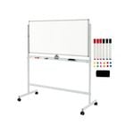 Costway  Magnetic Whiteboard 120x60cm Double-Side Adjustable