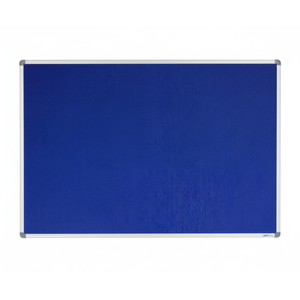 Corporate Felt Pinboard Aluminium Frame 1800x900mm Blue