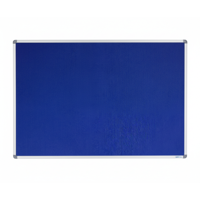 Corporate Felt Pinboard Aluminium Frame 1800x900mm Blue