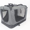 Yes4pets Medium Portable Foldable Dog Cat Puppy Rabbit Soft Crate Carrier-grey