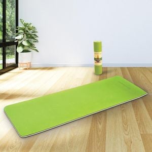 Powertrain Green TPE Yoga Exercise Mat Home Gym Pilates Fitness 8mm