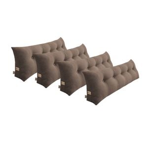 SOGA 4x 150cm Coffee Wedge Pillows
