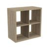 Flexi Storage Clever Cube 76 x 39 x 76cm Oak 2 x 2 Cube Unit