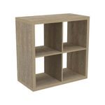 Flexi Storage Clever Cube 76 x 39 x 76cm Oak 2x2 Cube Unit