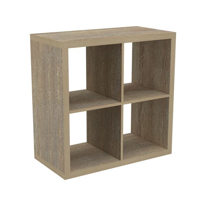 Flexi Storage Clever Cube 76 x 39 x 76cm Oak 2 x 2 Cube Unit