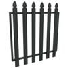 ProtectorAl 975 W x 1000mm H Black Aluminium Bishop Garden Gate