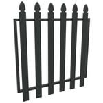 ProtectorAl 975 W x 1000mm H Black Aluminium Bishop Garden Gate