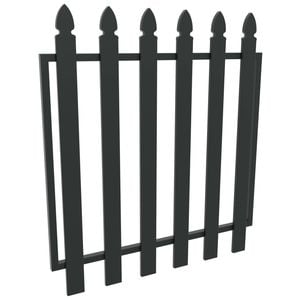 ProtectorAl 975 W x 1000mm H Black Aluminium Bishop Garden Gate