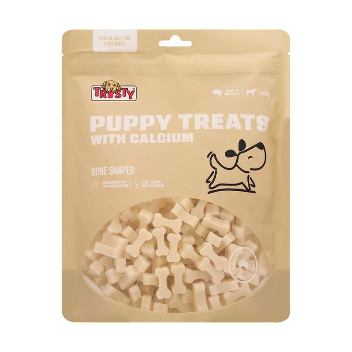 Trusty 400g Puppy Treats with Calcium