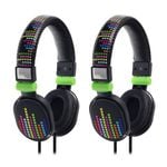 2PK Moki Popper Levels Black Headphones