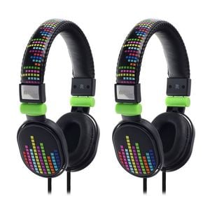 2PK Moki Popper Levels Black Headphones