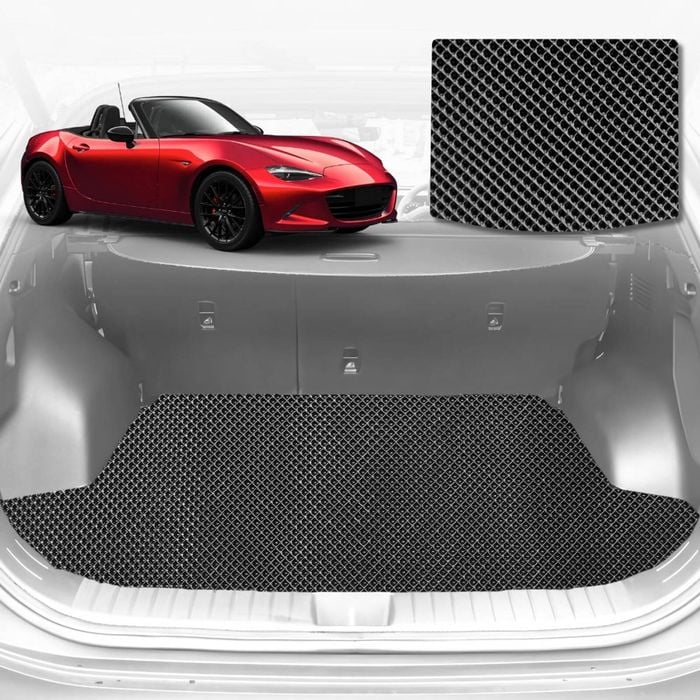 6D Diamond Car Boot Mat for Mazda MX-5 (ND)2015-Current-Convertible-Cargo Mat-Black-Outback GT