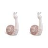 2PK LVD Tall Snail Resin Figurine Small Home Decor 10x15cm - Bolt