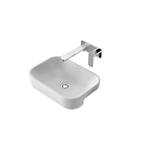 Caroma Luna Semi Recessed Basin With No Tap Holes