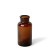 3x E Style 16cm Glass Specimen Bottle Decorative Flower/Foliage Vase Brown