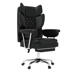 Levede PU Leather Office Chair - Black