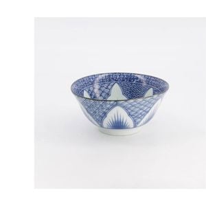 Tokyo Design Studio Lily Flower Tayo Bowl Blue 14x6cm