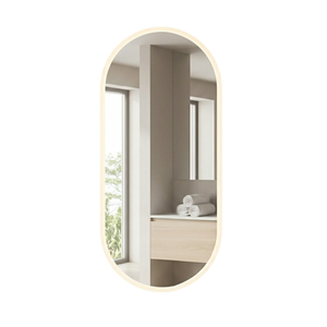 Barelli 900 x 450mm Signature Frameless Pill Shape Front-Lit LED Mirror