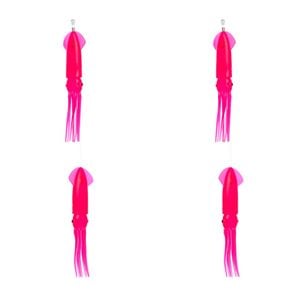 2PK Sea Pro 2 Squid Daisy Chain Offshore Trolling Lure 25.5x12cm - Pink