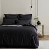 Bedding Co. Quilt Cover Set 1200TC Egyptian Cotton Charcoal Super King