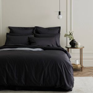 Bedding Co. Quilt Cover Set 1200TC Egyptian Cotton Charcoal Super King
