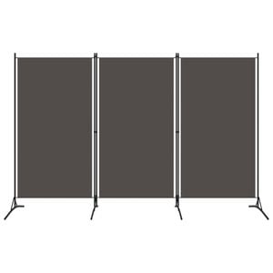 vidaXL 3-Panel Room Divider Anthracite 260cm Panel Privacy Screen Partition