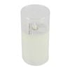 Maine & Crawford 16x8cm Moving Flameless Candle w/ Smoked Glass - White
