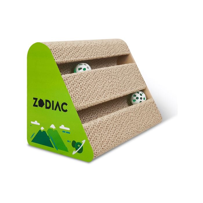 Zodiac Kiwi 28x17cm Triangle Home Cat Scratcher W/ Ball