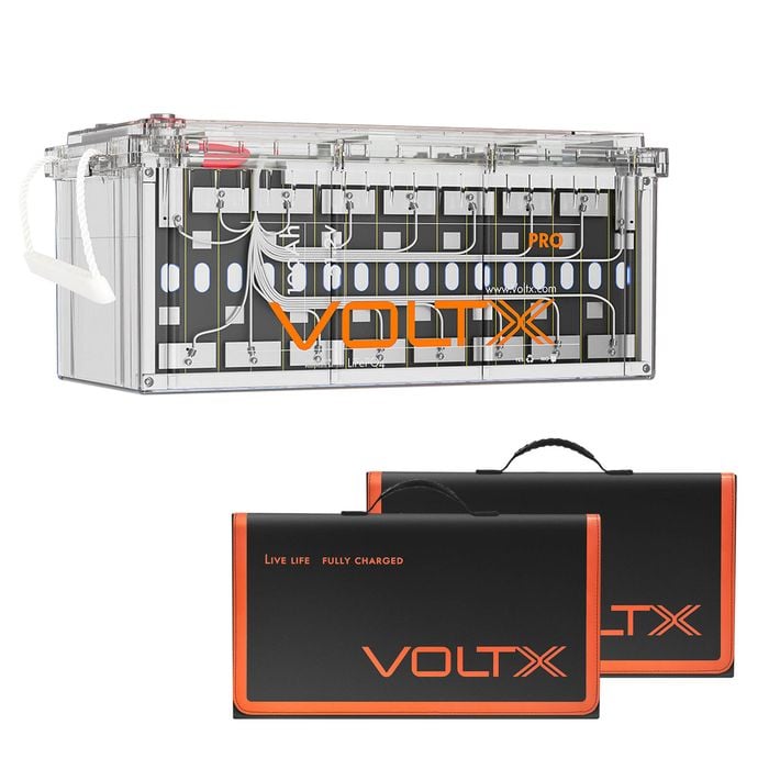 Voltx 48v 100ah Lithium Battery + 200w Solar Panel