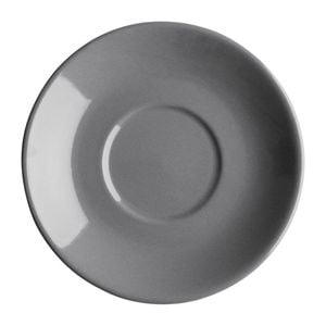 Olympia Cafe Flat White Saucers Charcoal 135mm Pack of 12