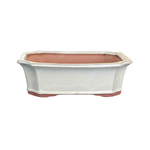 Northcote Pottery 26 x 19 x 9cm White Rectangle Yama Bonsai Pot
