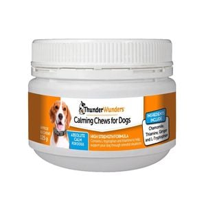 Thunderwunders Calming Dogs Chews Stressed & Anxious Relief 125g