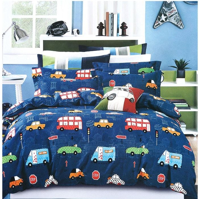 3D Bus Car Kids Pattern Duvet Cover Bedding Set Quilt Cover Pillowcases Personalized  Bedding