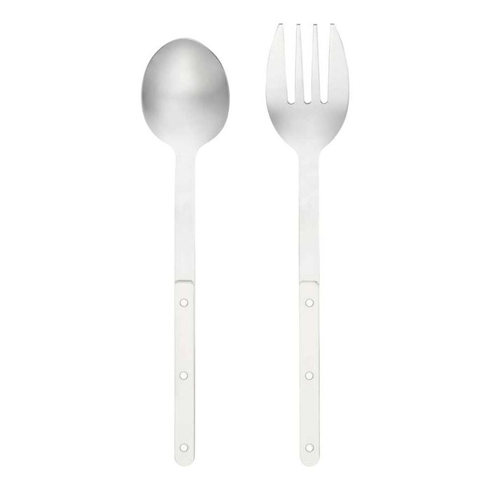 Porto Sona 2 Piece Salad Server Set - Vanilla